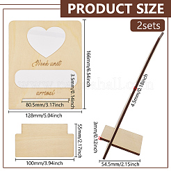 Wooden Pregnancy Announcement Sign&nbsp;DJEW-WH0058-29