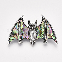 Abalone Shell/Paua Shell Brooches/Pendants&nbsp;SHEL-S275-44