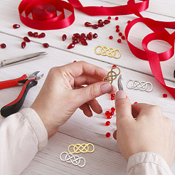 120Pcs 3 Colors Alloy Connector Charms&nbsp;FIND-OC0002-52