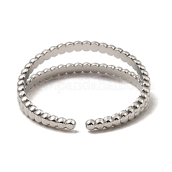 Non-Tarnish 304 Stainless Steel Open Cuff Rings&nbsp;RJEW-Z018-12P