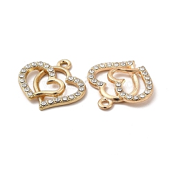 Alloy Crystal Rhinestone Pendants&nbsp;PALLOY-B009-38G