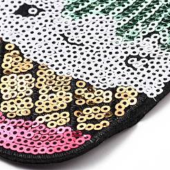 Summer Food Theme Polyester & Sequin Embroidery Cloth Iron on Patches&nbsp;PATC-WH0001-125