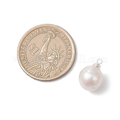 Natural Baroque Pearl Keshi Pearl Pendants&nbsp;PALLOY-JF04824