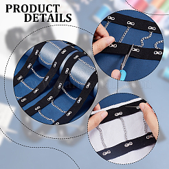 2 Yards Steel Riveted Hook & Eye Tape with Iron Chain&nbsp;FIND-BC0004-51