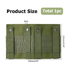 Nylon Tactical Molle Hook and Loop Panel&nbsp;DIY-WH0698-036B