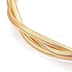 Iron Braided Round Snake Chains Choker Necklaces&nbsp;NJEW-T016-03G