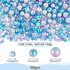 3 Sets 3 Styles Plastic Imitation Pearl Beads&nbsp;FIND-PH0020-95