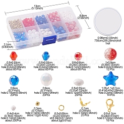 DIY Independence Day Bracelet Necklace Making Kit&nbsp;DIY-FS0004-89