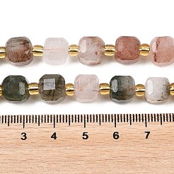 Natural Multicolor Rutilated Quartz Beads Strands&nbsp;G-Z147-A03-03