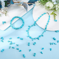 270Pcs 4 Styles Synthetic Turquoise Dyed Beads&nbsp;G-SC0003-87