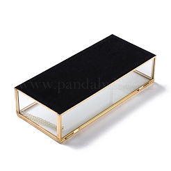 Rectangle Transparent Glass Jewellery Chest&nbsp;CON-I010-01G