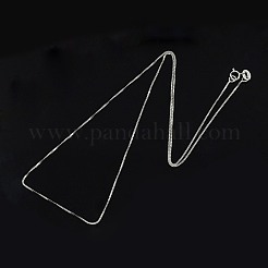 Anti-Tarnish Rhodium Plated 925 Sterling Silver Necklaces&nbsp;STER-M034-38A