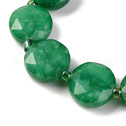 Dyed Natural White Jade Beads Strands&nbsp;G-NH0004-047