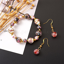 Handmade Gold Sand Lampwork Beads&nbsp;LAMP-CD0001-06