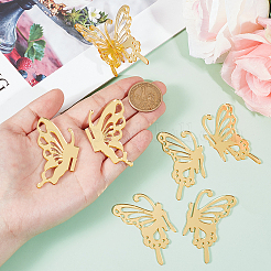 15Pcs 3 Styles Hollow Butterfly Acrylic Mirror Effect Cake Toppers&nbsp;DIY-SC0024-81A