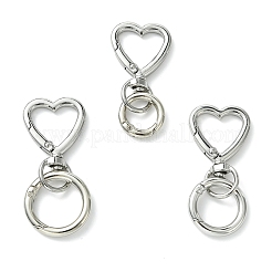3Pcs Alloy Heart Swivel Hook Clasps&nbsp;KEYC-JKC01478