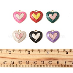 30Pcs 6 Colors Alloy Enamel Pendants&nbsp;FIND-FS0004-06