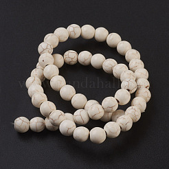 Synthetic Magnesite Beads Strands&nbsp;X-TURQ-S192-8mm-1