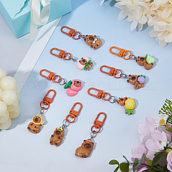 36Pcs 9 Styles Resin with Iron Pendant Decorations&nbsp;KEYC-DC0001-43