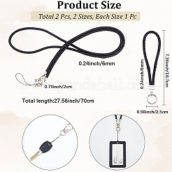 2Pcs 2 Styles Zinc Alloy Resin Universal Cell Phone Strap Crossbody Neck Strap Phone Charms&nbsp;AJEW-CP0008-93B
