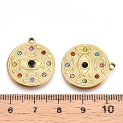 304 Stainless Steel Rhinestone Pendants&nbsp;STAS-T064-49