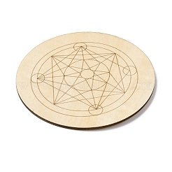 Sacred Geometry Wooden Grid&nbsp;DJEW-F028-01H