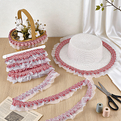 10Yards Polyester Lace Ribbon&nbsp;OCOR-PH0008-04B