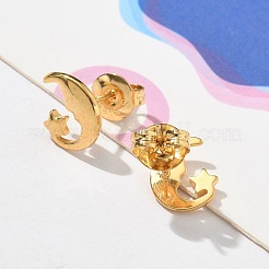 304 Stainless Steel Stud Earrings for Women&nbsp;STAS-Z117-17G-03