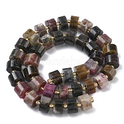 Natural Multicolor Tourmaline Beads Strands&nbsp;G-C270-I07-01
