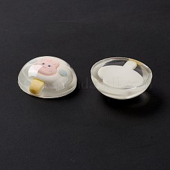 Transparent Resin Cabochons&nbsp;RESI-G034-B09