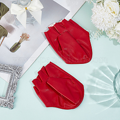 1 Pair PU Leather Half-finger Gloves&nbsp;AJEW-CL0005-75C