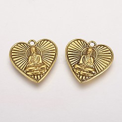Tibetan Style Alloy Pendants&nbsp;LS-TIBEP-A122968-AG-FF