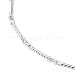 Brass Link Bar Chain Anklets for Women&nbsp;AJEW-AN00625