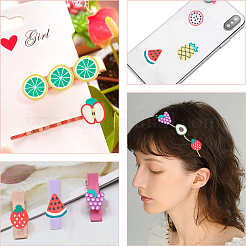 Handmade Polymer Clay Cabochons&nbsp;CLAY-SC0001-07