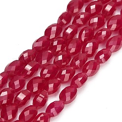 Lab Grown Red Corundum Beads Strands&nbsp;GG-CBAC488-01B