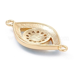 Brass Micro Pave Clear Cubic Zirconia Links&nbsp;KK-P201-40G-B