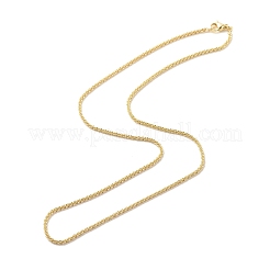 Brass Flower Link Chains Necklace for Women&nbsp;NJEW-P265-12G