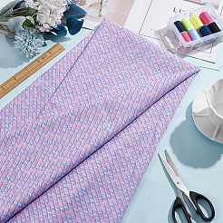 Polyester Mermaid Fish Scale Pattern Fabric&nbsp;DIY-WH0622-024C