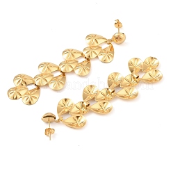 304 Stainless Steel Tassel Stud Earrings for Women&nbsp;EJEW-Z065-08G