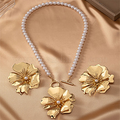 Flower Alloy Jewelry Set&nbsp;FS-WG3A48D-01