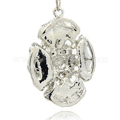 Glittering Flower Big Pendants for Necklace Making&nbsp;TIBE-M001-64