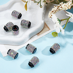 8Pcs Rubber Rhinestone Tire Valve Stem Caps&nbsp;FIND-GF0009-36B