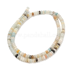Natural Flower Amazonite Beads Strands&nbsp;G-L635-A36-4x2mm