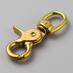 Brass Swivel Snap Hook Clasps&nbsp;FIND-WH0139-148