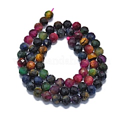 Dyed & Heated Natural Tiger Eye Beads Strands&nbsp;G-G927-31