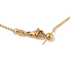 PVD Vacuum Plating 304 Stainless Steel Ball Chain Necklaces&nbsp;STAS-M065-19G