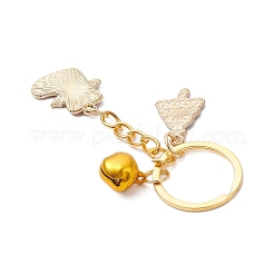 6Pcs Christmas Alloy Enamel Pendant Decorations&nbsp;KEYC-JKC01436