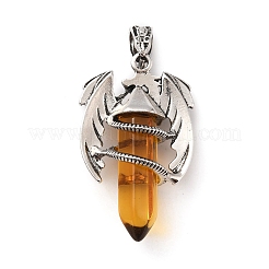 Bullet Shape Glass Pendants&nbsp;G-B042-05P