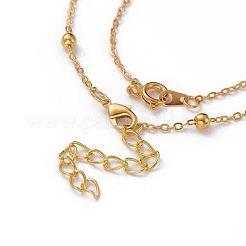 Ring Electroplate Glass Beads Necklaces Sets&nbsp;NJEW-JN02626-03
