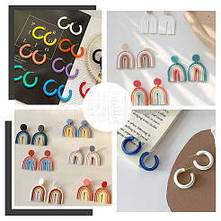 Snowflake & Arch Shape Polymer Clay Earring Charms Guide&nbsp;TOOL-BC0002-33